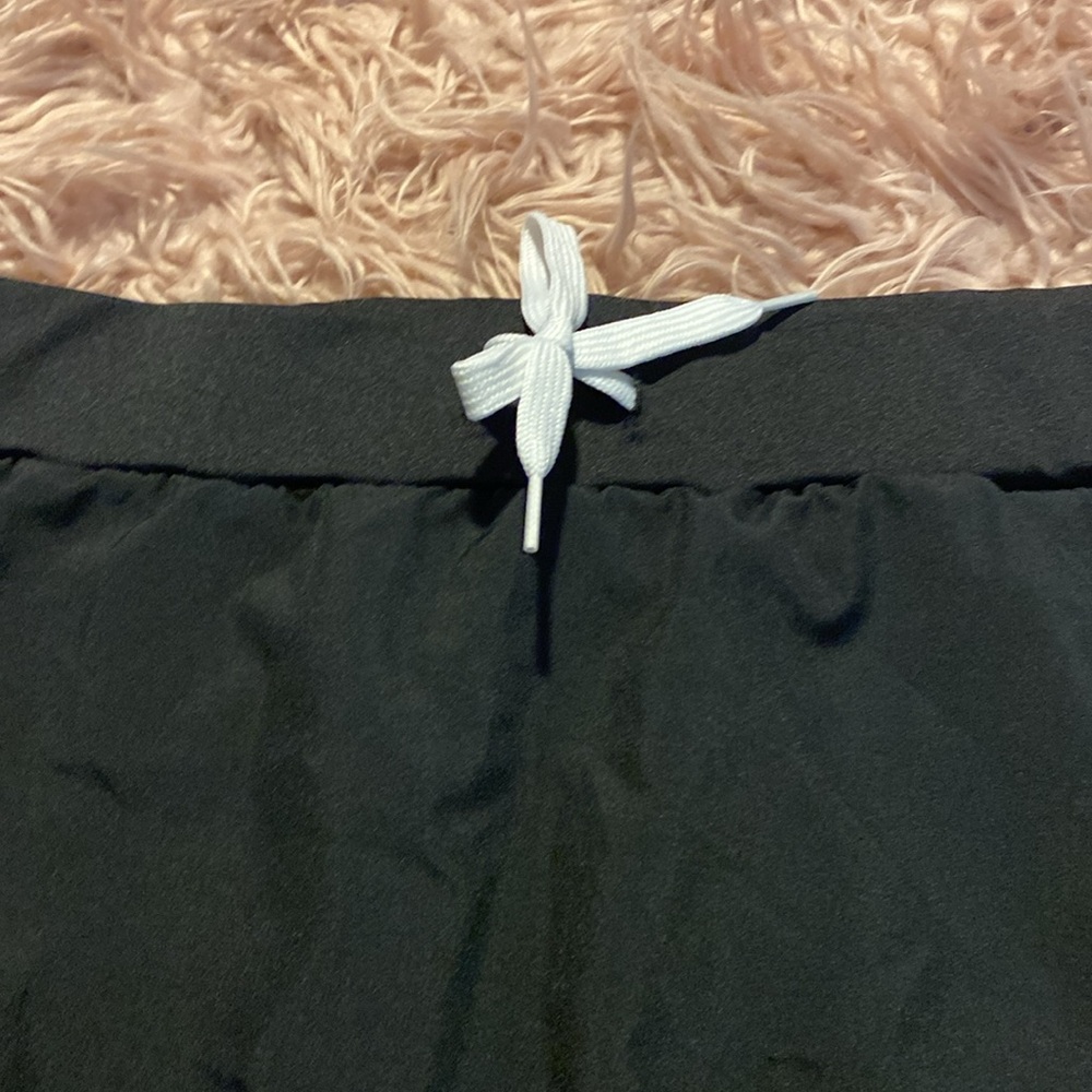 NWOT: adidas Black Mini Skirt with White Trim - Picture 3 of 14